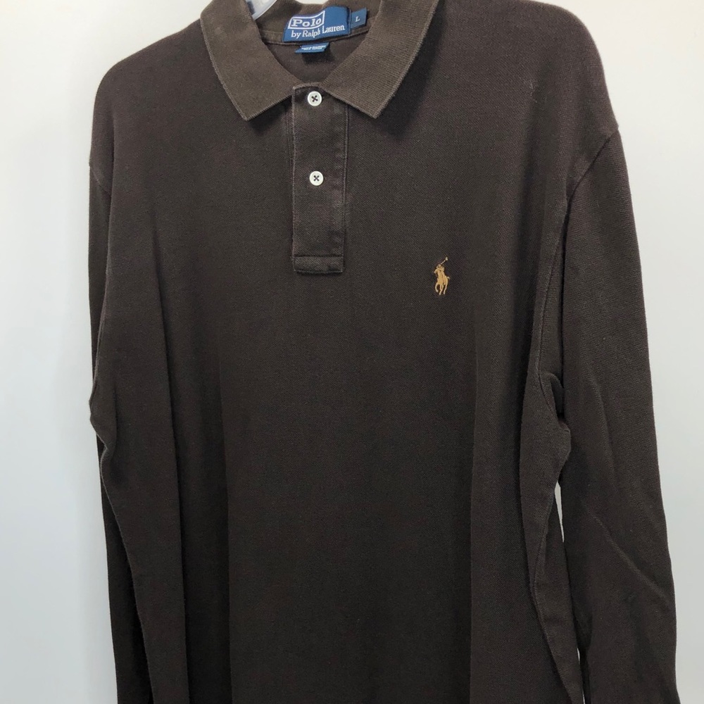 Polo by Ralph Lauren Long Sleeve Brown Shirt